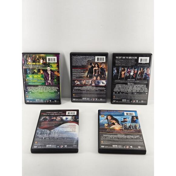 DC 5 Movie DVD Boxset: Suicide Squad | Man of Steel | Wonder Woman + More | Lot - Picture 3 of 4